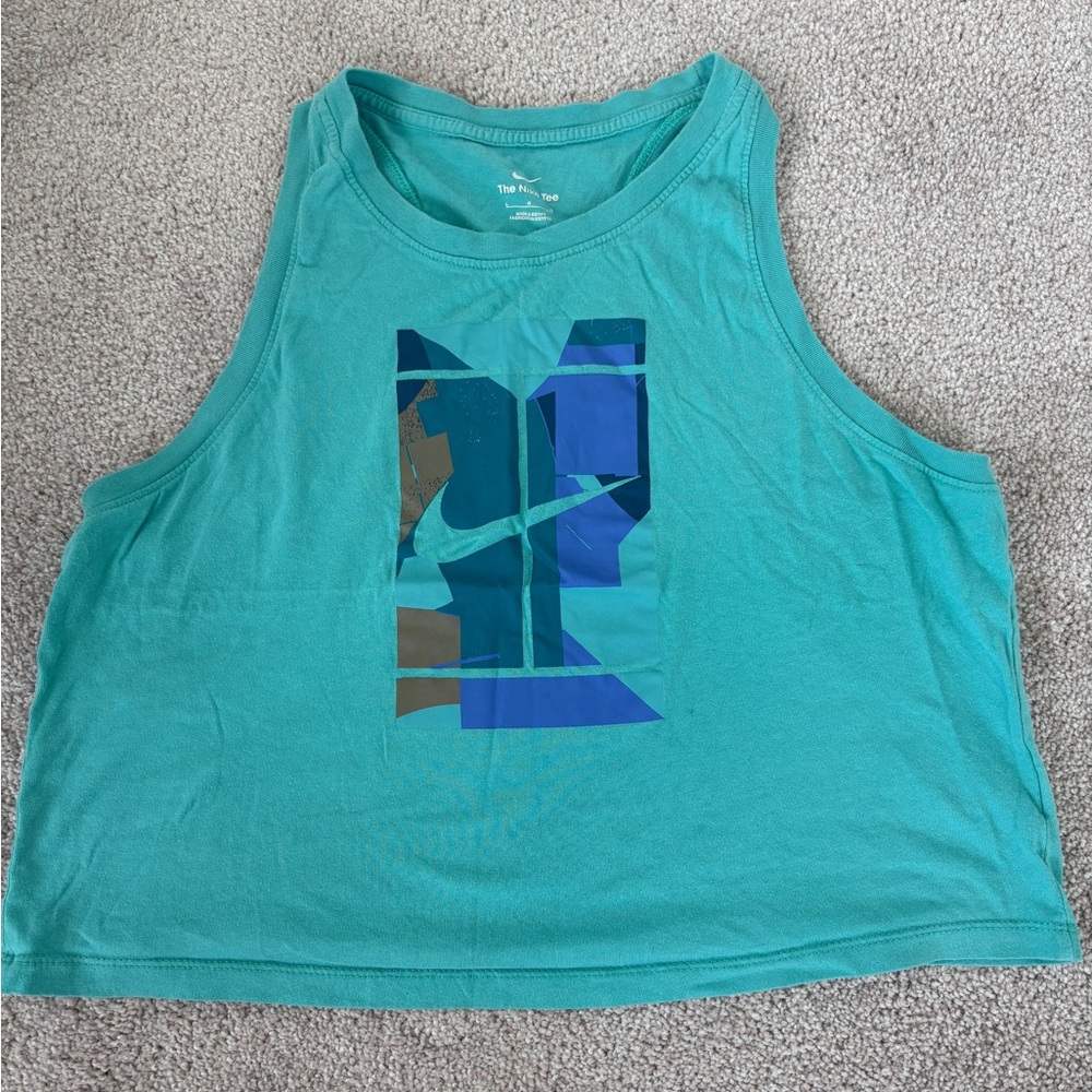 Nike Tennis Crop Tank with Vintage Graphic - Women's